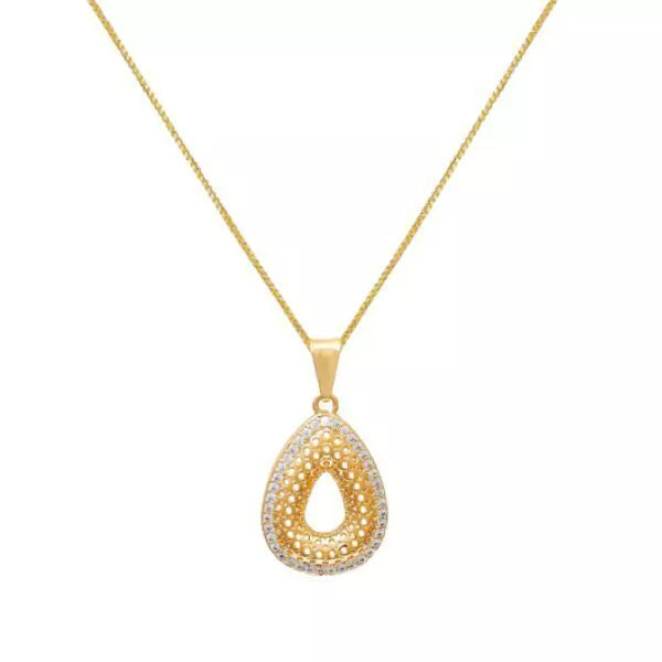 Colar Gota Brilhante Banhado à Ouro 18k - Romilda Borges - cod: CR26