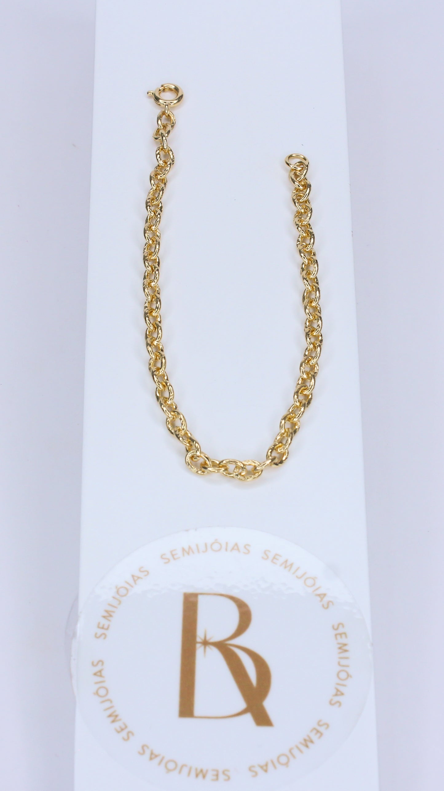 Pulseira Elos Banhado à Ouro 18k - Romilda Borges - cod: PS12
