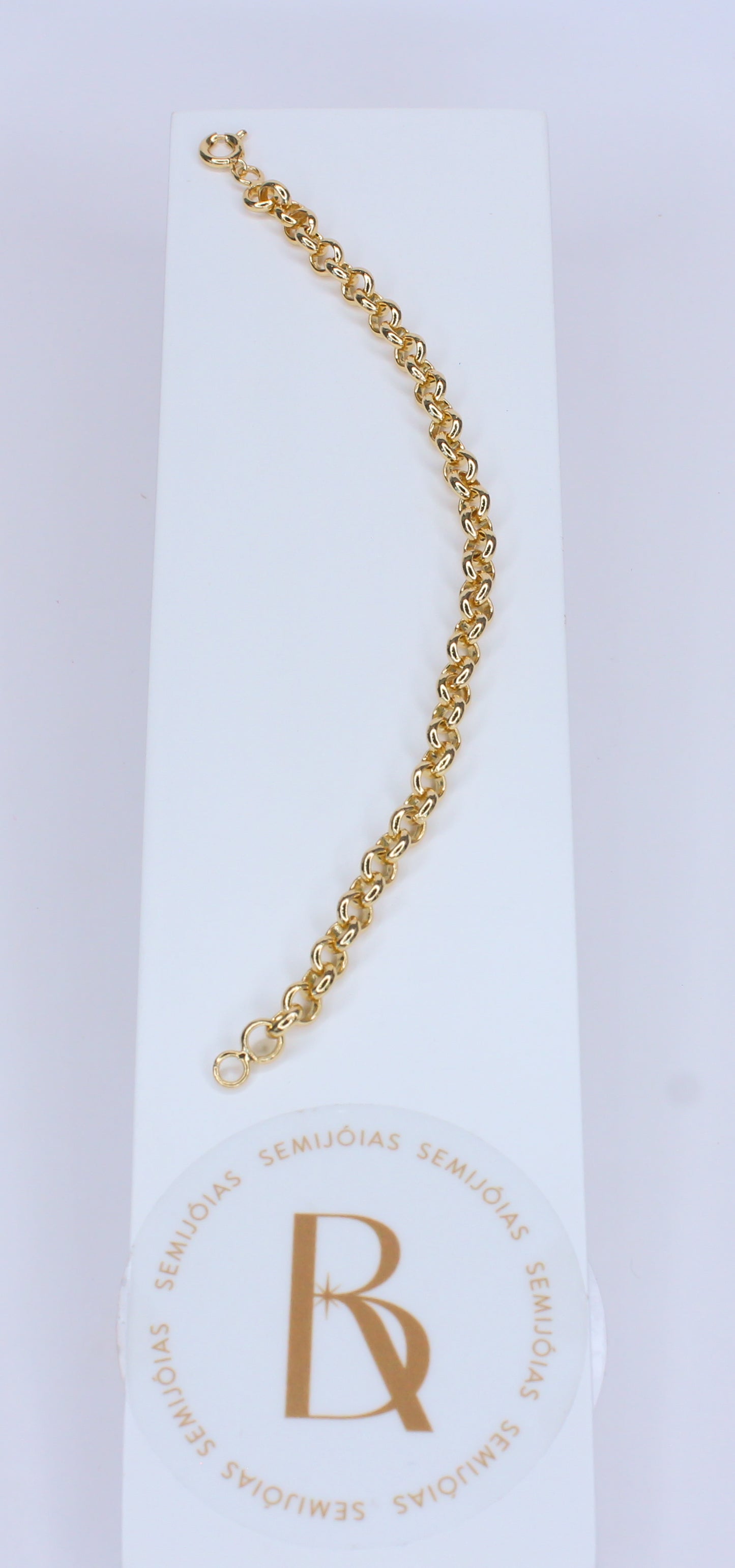 Pulseira Elos Banhado à Ouro 18k - Romilda Borges - cod: PS12