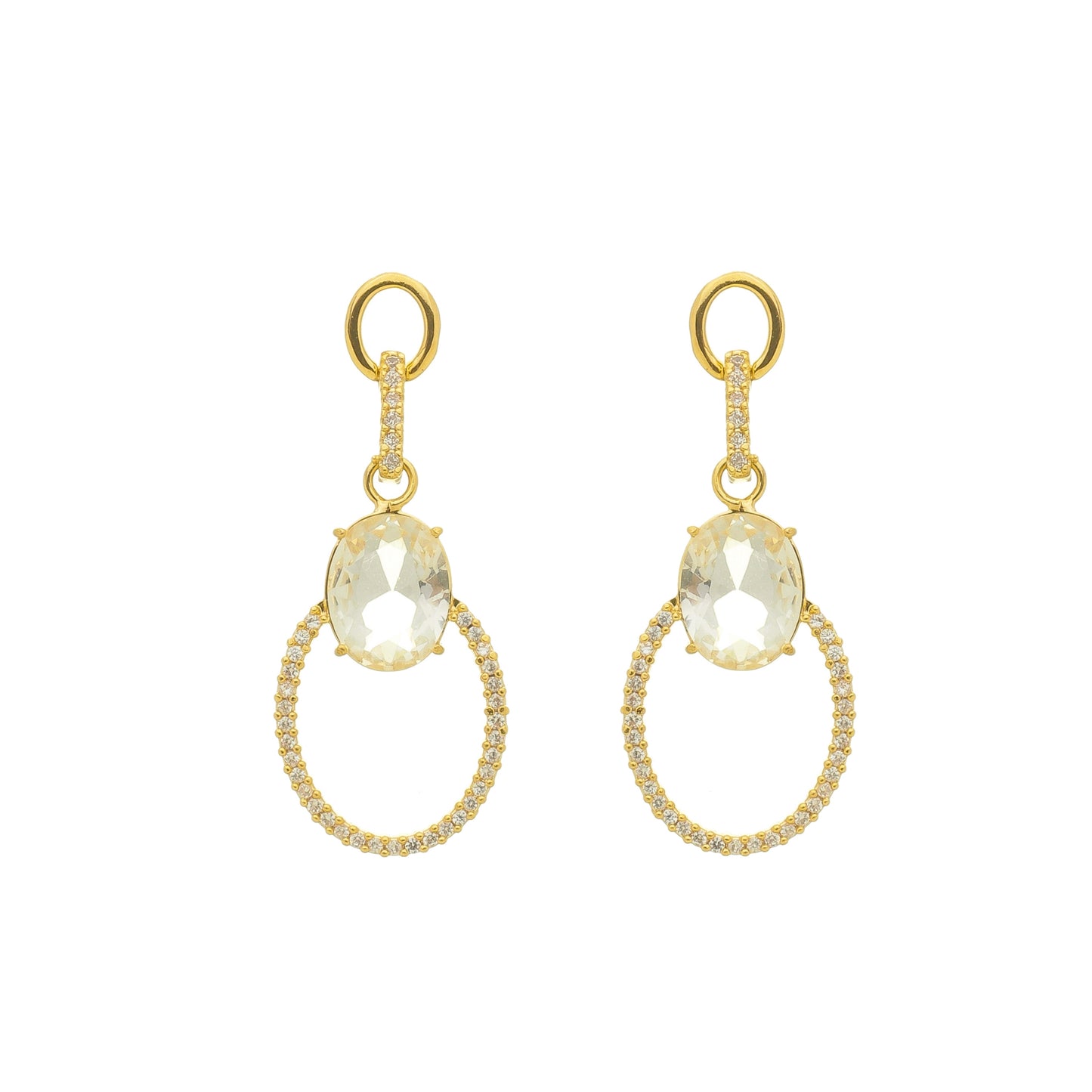 Brinco Festa Mini Zircônia Banhado à Ouro 18k - Romilda Borges - cod: BR26