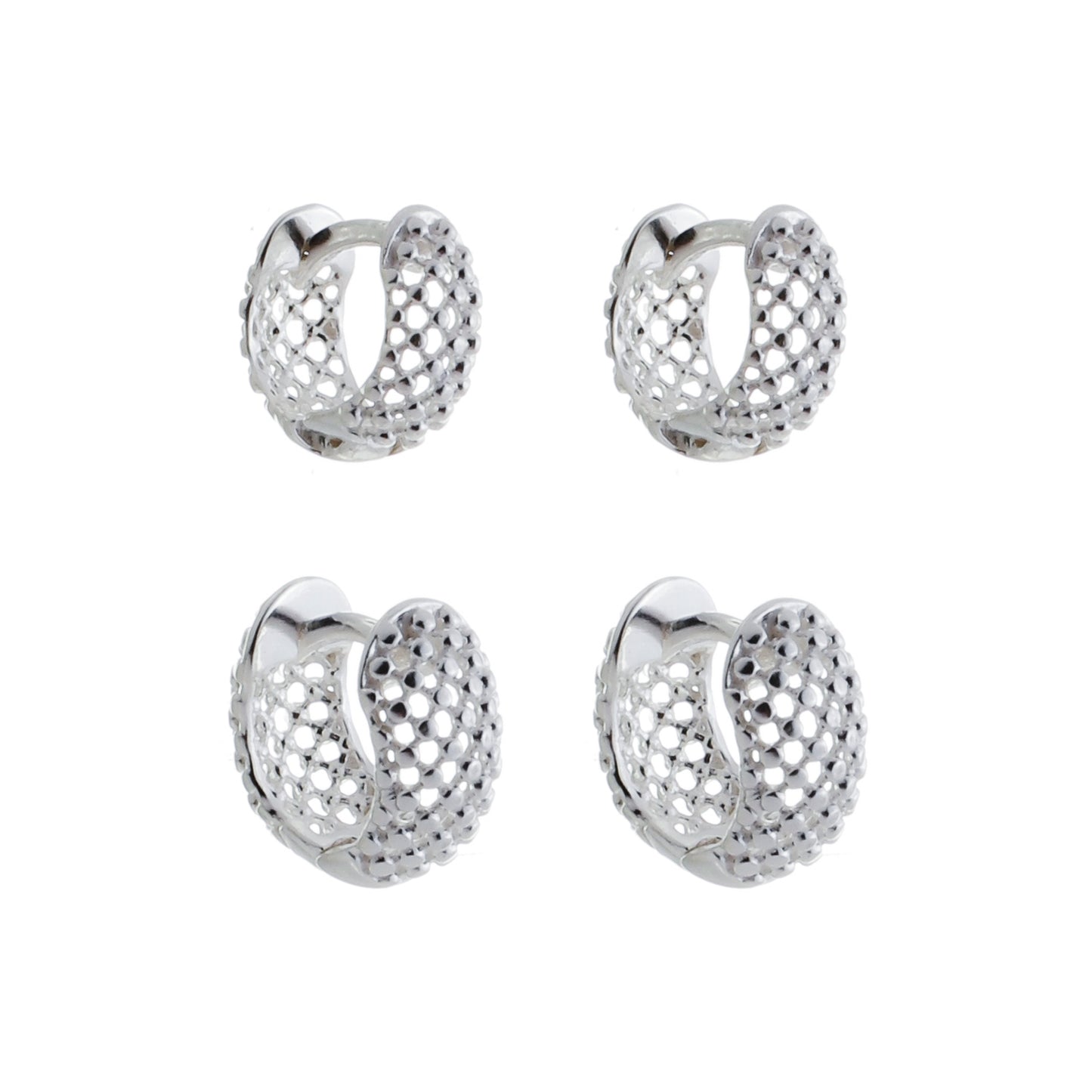 Argola Trama Prata 950 - Romilda Borges - cod: AR29