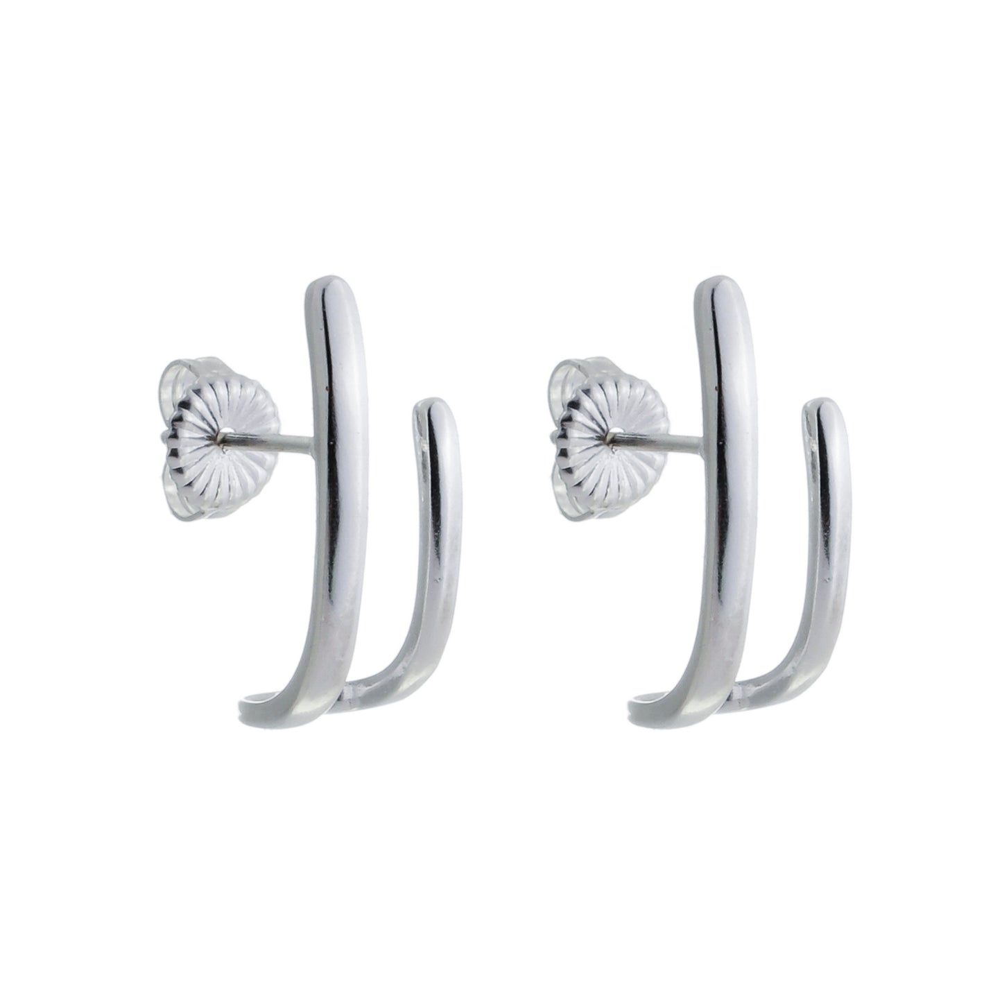 Brinco Torres Abstrato Prata 950 - Romilda Borges - cod: BR44