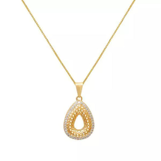 Colar Gota Brilhante Banhado à Ouro 18k - Romilda Borges - cod: CR26
