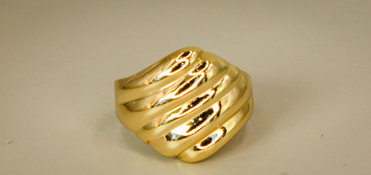 Anel Croissant Banhado à Ouro 18k - Romilda Borges - cod: AN23