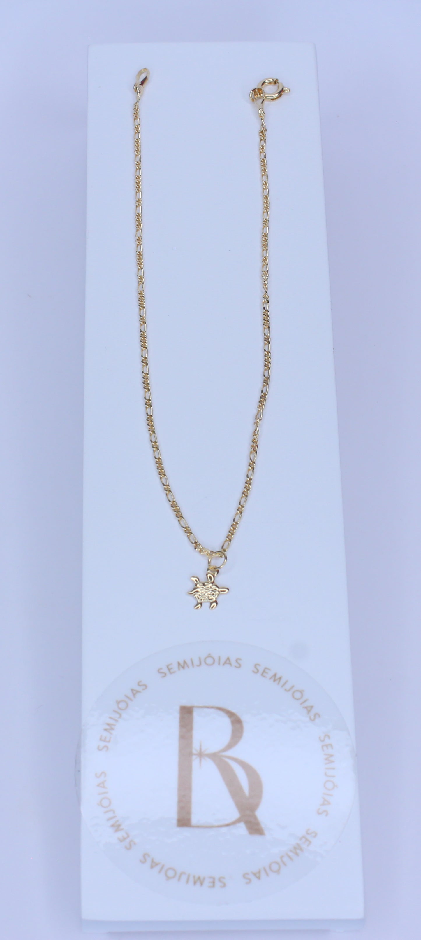 Tornozeleira Tartaruga Banhado à Ouro 18k - Romilda Borges - cod: TN01