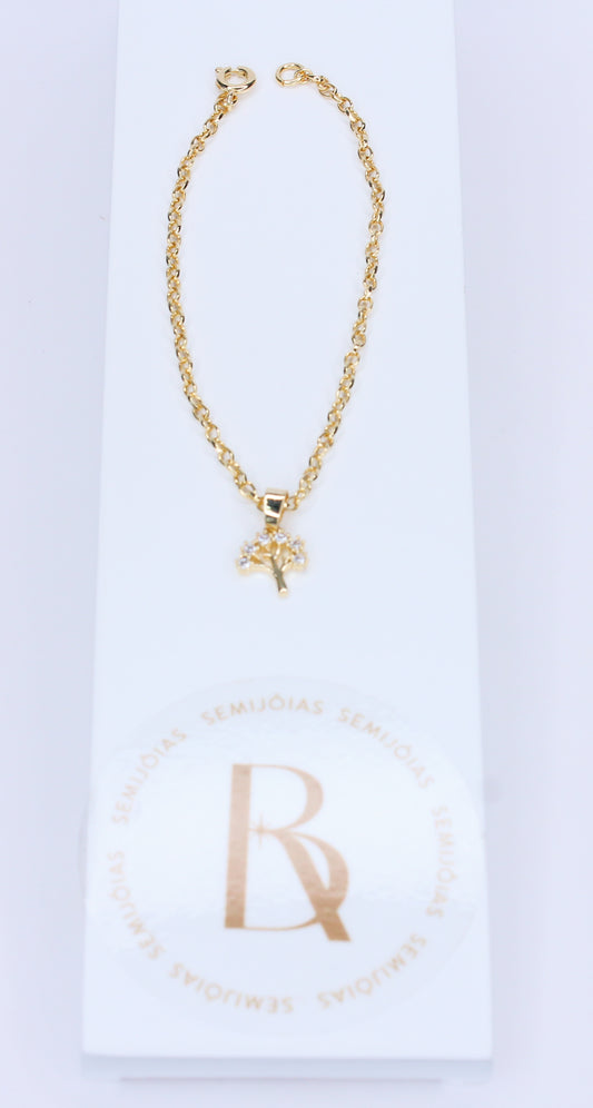 Pulseira Elo Português Banhado à Ouro 18k - Romilda Borges - cod: PS03