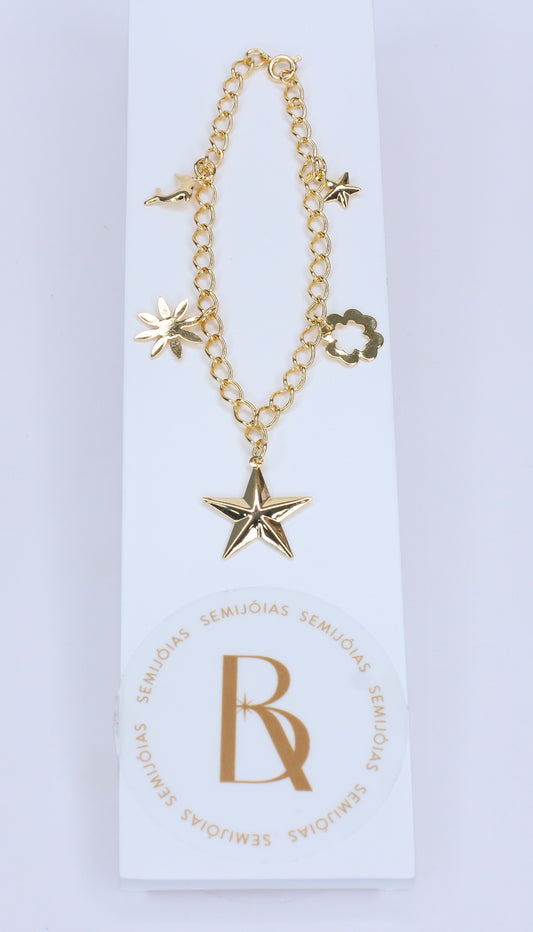 Pulseira Formas Banhado à Ouro 18k - Romilda Borges - cod: PS29