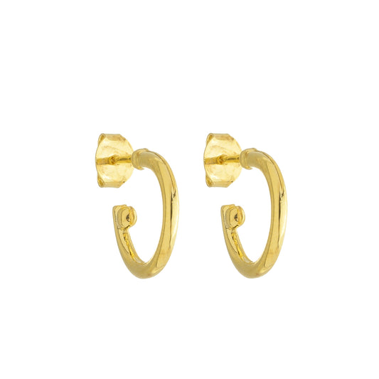 Argola Ponto Banhada à Ouro 18k - Romilda Borges - cod: AR36