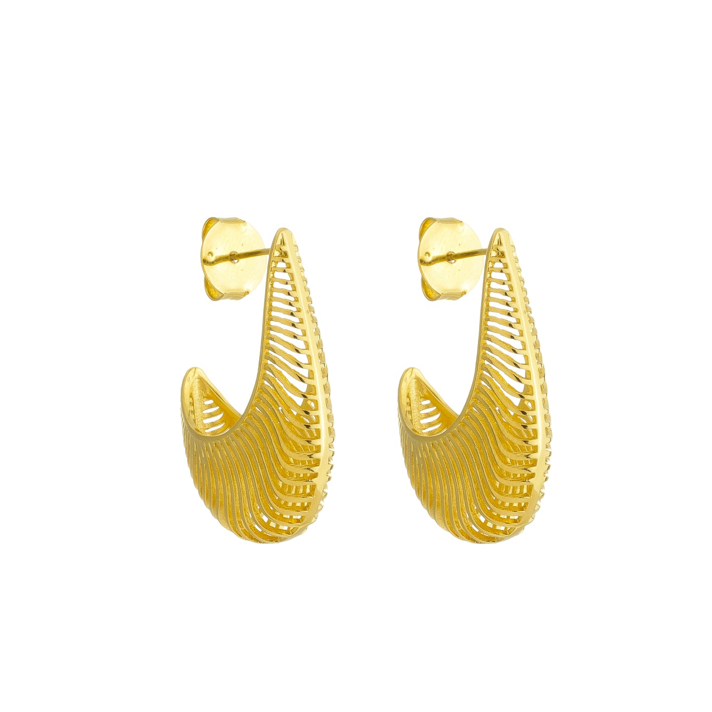 Argola Formas Banhada à Ouro 18k - Romilda Borges - cod: AR05