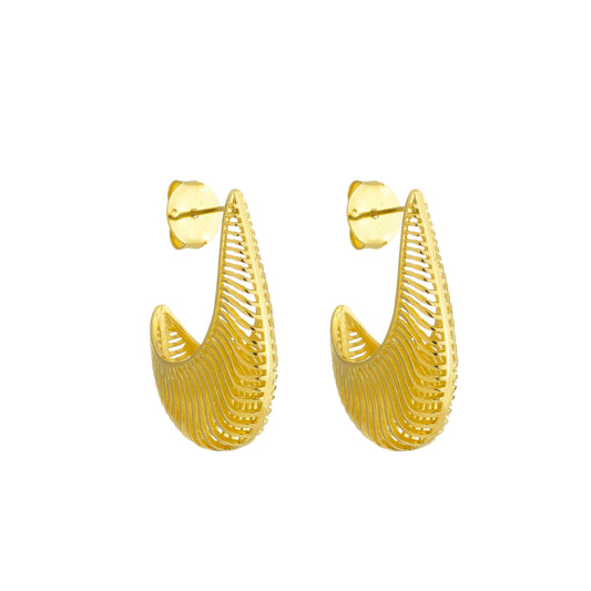 Argola Formas Banhada à Ouro 18k - Romilda Borges - cod: AR05