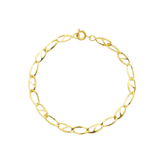 Pulseira Cadeado Banhado à Ouro 18k - Romilda Borges - cod: PS33