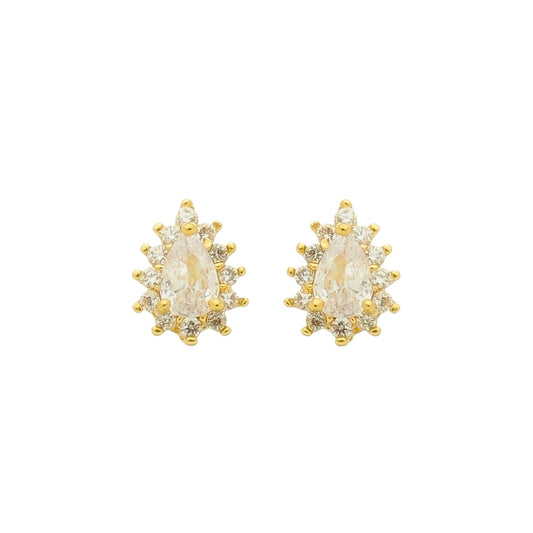 Brinco Gota Luxo Banhado à Ouro - Romilda Borges - cod: BR34