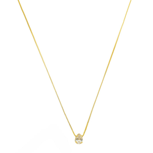 Conjunto Gota Zircônia Banhado à Ouro 18k - Romilda Borges - cod: CR27