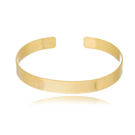Bracelete Regulável detalhes quadriculados Banhado à Ouro 18k - Romilda Borges BC12