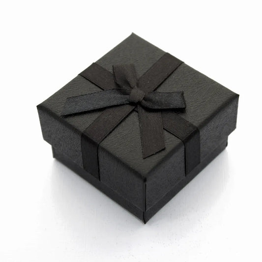 Caixa Presente Com Laço Para Jóias - 5,5 x 5,5cm