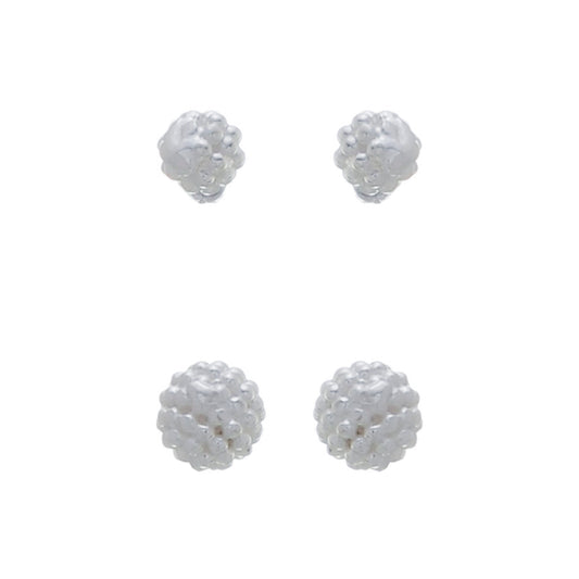 Brinco de Prata 950 Mini Bolinhas - Romilda Borges - cod: BR37